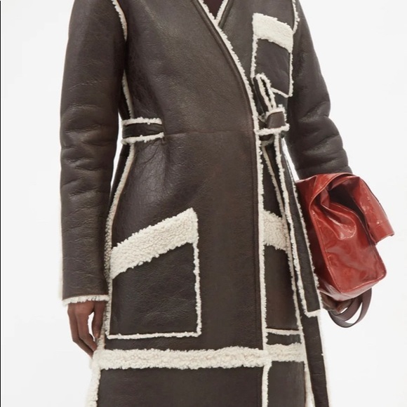 NWOT LUXURY COAT for Winter: 100% Shearling Dark brown lamb leather coat - New - Picture 13 of 14
